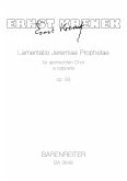 Lamentatio Jeremiae Prophetae für gem Chor a cappella Partitur