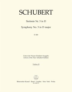 Cover Sinfonie D-Dur Nr.3 D200 für Orchester Violine 2