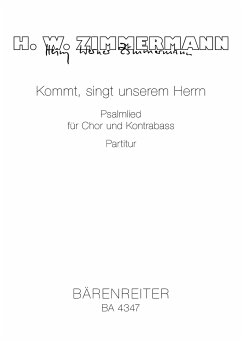 Cover Kommt singt unserem Herrn für Chor und Kontrabass Partitur