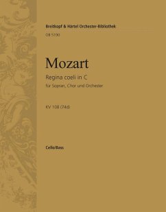 Cover Regina coeli in C KV 108 (74d) Vc/Kb S,GCh,Orch E