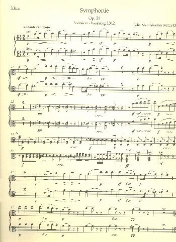 Sinfonie a-Moll Nr.3 op.56 für Orchester Viola