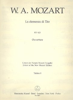 Cover La clemenza di Tito KV621 Ouvertüre für Orchester Violine 1
