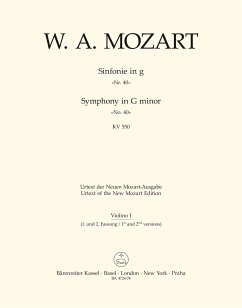 Cover Sinfonie g-Moll Nr.40 KV550 für Orchester (1. und 2. Fassung) Violine 1