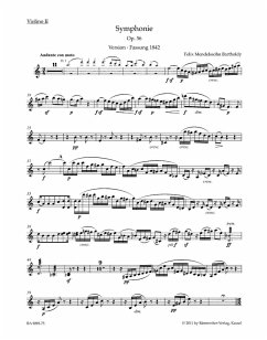 Cover Sinfonie a-Moll Nr.3 op.56 für Orchester Violine 2