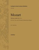 Missa solemnis c-Moll KV139 für Soli, Chor und Orchester Cello/Baß