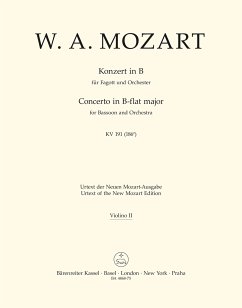 Cover Konzert für Fagott und Orchester B-Dur KV 191 (186e)