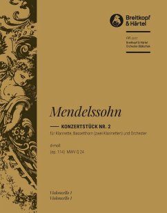 Konzertstück d-Moll Nr.2 op.114 für Klarinette, Bassetthorn und Orchester Violoncello Konzertstück d-Moll Nr.2 op.114 für Klarinette, Bassetthorn und Orchester Violoncello