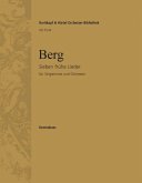 7 frühe Lieder für Gesang und Orchester Kontrabass