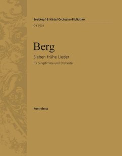 7 frühe Lieder für Gesang und Orchester Kontrabass