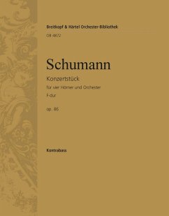 Cover KONZERTSTUECK FUER VIER HOERNER UND ORCHESTER, OP. 86 KONTRABASS