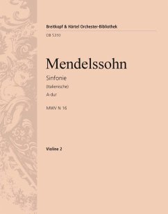 Cover Sinfonie A-Dur Nr.4 op.90 für Orchester Violine 2