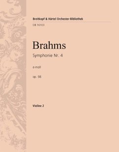 Cover Sinfonie e-Moll Nr.4 op.98 für Orchester Violine 2