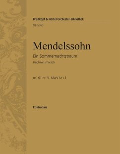 Cover Hochzeitsmarsch aus ein Sommernachtstraum op.61 für Orchester, Kontrabass