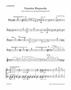 Debussy, Claude, Premičre Rhapsodie for Orchestra with Solo Clarinet i for Orchestra with Solo Clarinet in B-flat Part(s), Urtext edition