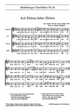 Cover Heidelberger Chorblatter Nr. 23