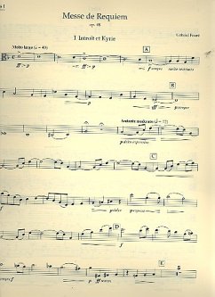 Cover Messe de Requiem op.48 (Fassung von 1900) für Soli, gem Chor und Orchester Viola 1