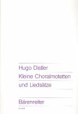 Kleine Choralmotetten und Liedsätze für gem Chor Partitur (dt) Kleine Choralmotetten und Liedsätze für gem Chor Partitur (dt)