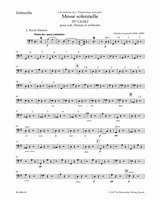 Cover Messe solennelle (Ste Cécile) für Soli, gem Chor und Orchester Violoncello