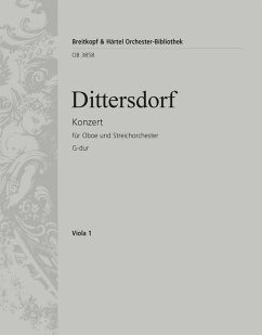 Cover Konzert G-Dur für Oboe und Streicher Viola
