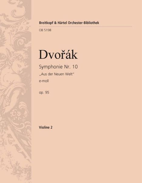 Sinfonie e-Moll Nr.9 op.95 für Orchester Violine 2