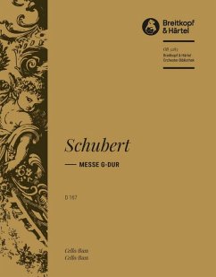 Cover Messe G-Dur Nr.2 D167 für Chor und Orchester Cello/Baß