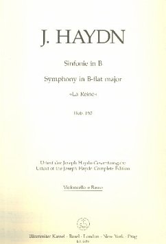 Cover Sinfonie B-Dur Hob.I:85 für Orchester Violoncello/Kontrabass