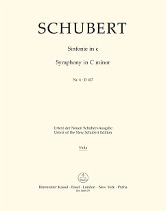 Cover Sinfonie c-Moll Nr.4 D417 für Orchester Viola