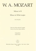 Missa brevis B-Dur KV275 für Soli, gem Chor und Orchester Chorpartitur Missa brevis B-Dur KV275 für Soli, gem Chor und Orchester Chorpartitur
