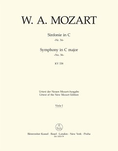 Cover SINFONIE C-DUR KV338 FUER ORCHESTER VIOLA SCHNAPP, FRIEDRICH, ED.