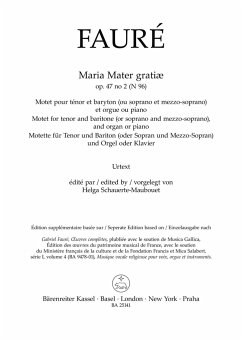 Cover Maria Mater gratić op. 47/2 N 96 für Tenor und Bariton (oder Sopran und Mezzo-Sopran) und Orgel oder Kl Chorpartitur