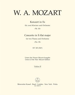 Cover Konzert Es-Dur KV365 für 2 Klaviere und Orchester, Violine 2