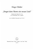 Singet dem Herrn Motette für gem chor a cappella, Partitur Singet dem Herrn Motette für gem chor a cappella, Partitur
