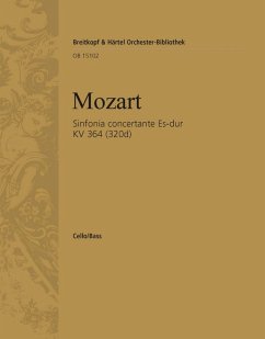 Cover Sinfonia concertante Es-Dur KV364 für Violine, Viola und Orchester Cello/Baß