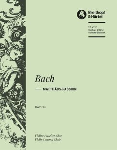 Cover MATTHAEUS-PASSION BWV244 FUER SOLI, CHOR, ORCHESTER VIOLINE 1 CHOR 2
