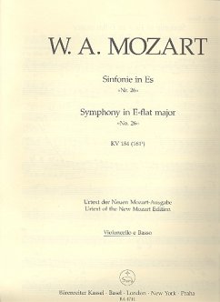 Cover Sinfonie Nr. 26 Es-Dur KV 184 (166a)