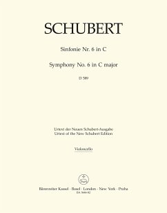 Cover Sinfonie C-Dur Nr.6 D589 für Orchester Cello / Baß