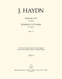 Cover Sinfonie D-Dur Hob.I:6 für Orchester Violine 2