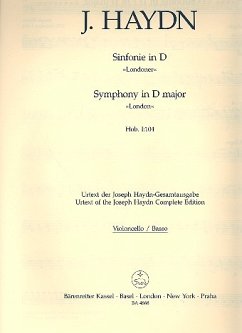 Cover Sinfonie D-Dur Nr.104 Hob.I:104 für Orchester Cello / Baß