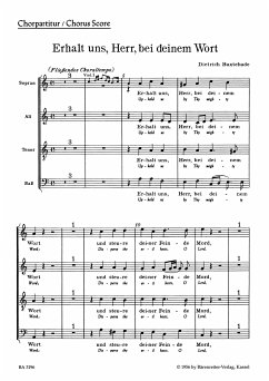 Cover Erhalt uns Herr bei deinem Wort für gem Chor und bc Chorpartitur (dt/en)