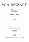 Missa C-Dur KV259 für Soli, Chor und Orchester Chorpartitur Missa C-Dur KV259 für Soli, Chor und Orchester Chorpartitur
