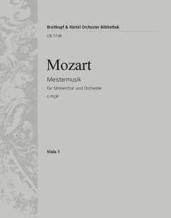 Cover Meistermusik KV477 für TTBB Chor und Orchester Viola