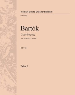 Cover Divertimento BB118 für Streichorchester Violine 2