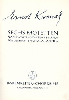 Sechs Motetten op. 169 Sechs Motetten op. 169