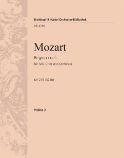 Cover Regina Coeli C-Dur KV276 für SATB Chor und Orchester Violine 2
