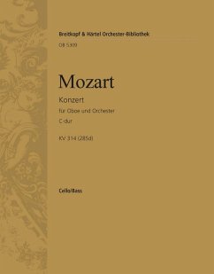 Cover Konzert C-Dur KV314 (KV285d) für Oboe und Orchester Violoncello und Kontrabass
