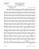 Cover Messe solennelle (Ste Cécile) für Soli, gem Chor und Orchester Kontrabass