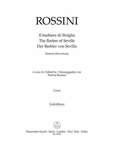 Il barbiere di Siviglia. Sinfonia (Ouverture)