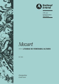 Cover Litaniae de venerabili altaris Sacramento KV243 Chorpartitur