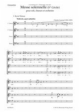 Messe solennelle (Ste Cécile) für Soli, gem Chor und Orchester Chorpartitur