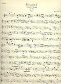 Messe F-Dur D105 für Soli, gem Chor und Orchester Violine 1 Messe F-Dur D105 für Soli, gem Chor und Orchester Violine 1
